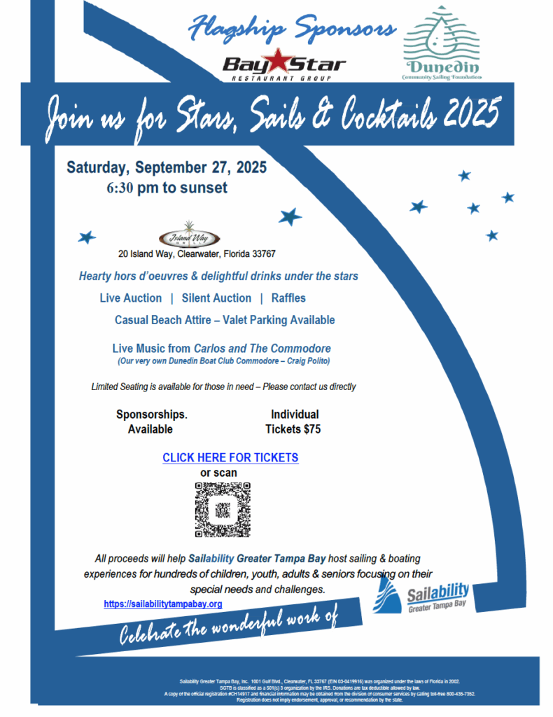 Sailability Stars, Sails & Cocktails 2025