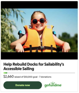 Sailability Tampa Bay Gofundme donate button