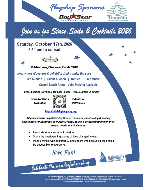 Sailability Stars Sails Cocktails 2026